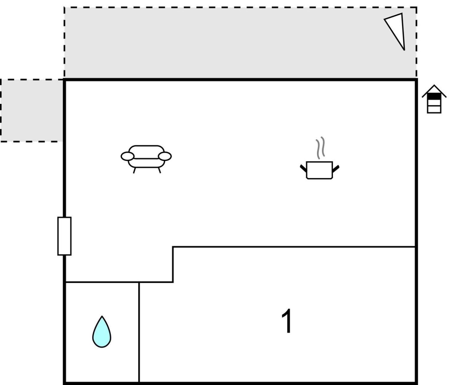 1 Bedroom Cozy Apartment In 克勒克 外观 照片
